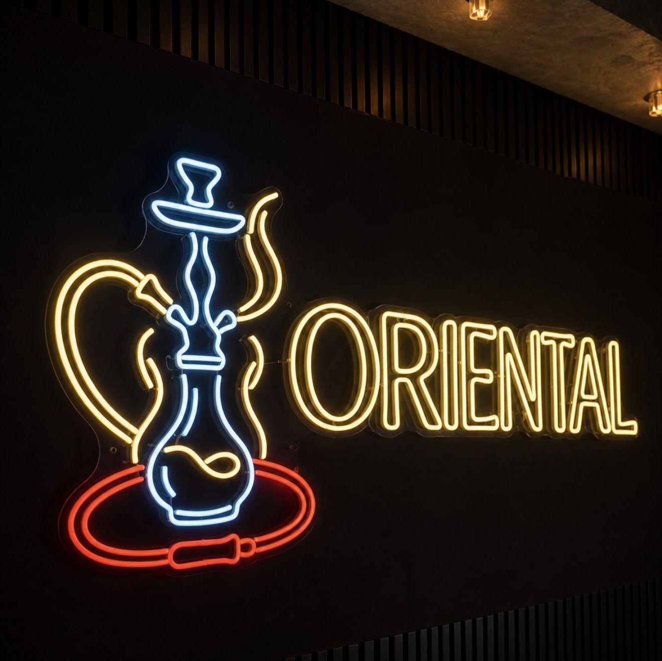 LED-Neon für Oriental Shisha Café – Referenzprojekt von Visuellewand